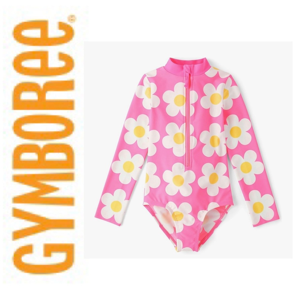 Gymboree Pink Floral Kids Swimsuit